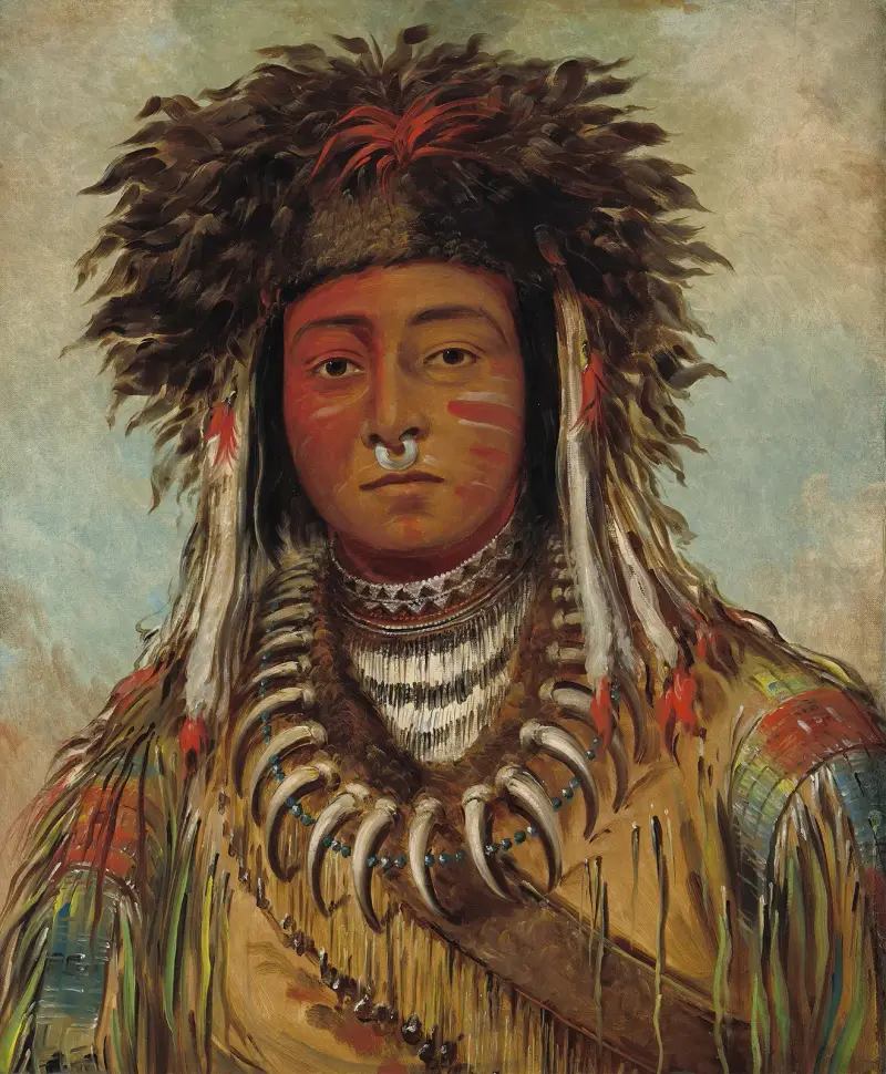 Boy Chief – Ojibbeway von George Catlin