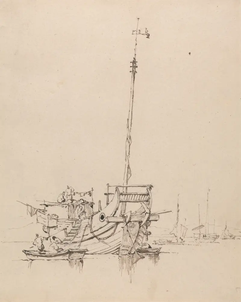 Chińska dżonka, George Chinnery