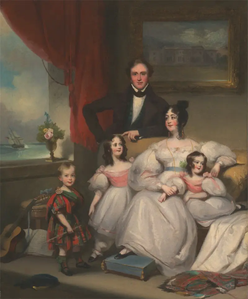 Angielska rodzina w Makau, George Chinnery