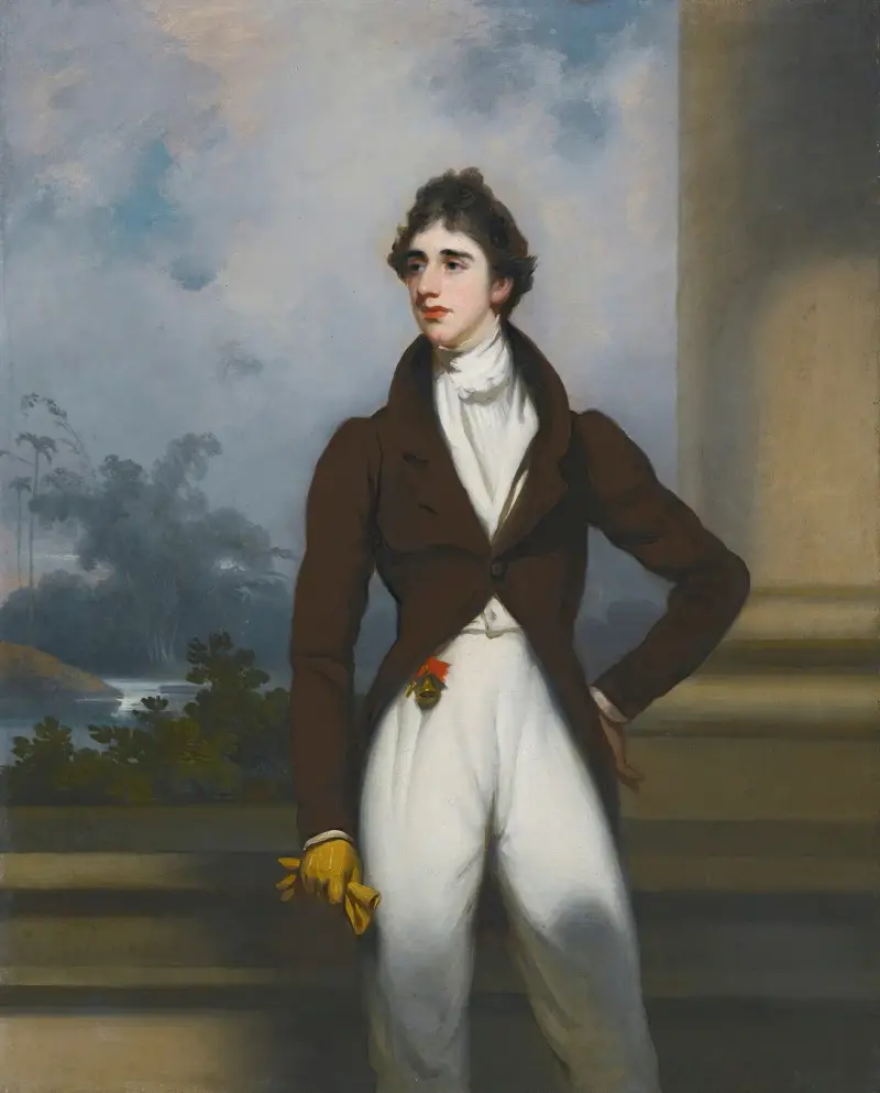 Porträtt av Thomas Hooke Pearson av George Chinnery