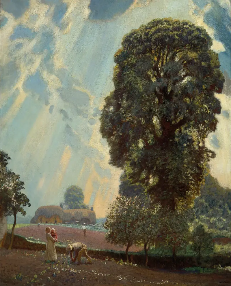 Freude nach dem Regen; Vorfrühling von Sir George Clausen