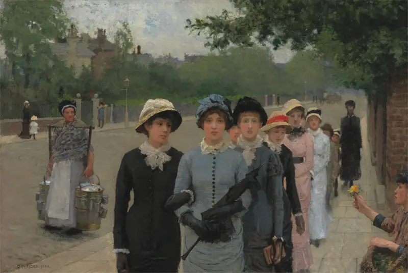 Schulmädchen von Sir George Clausen