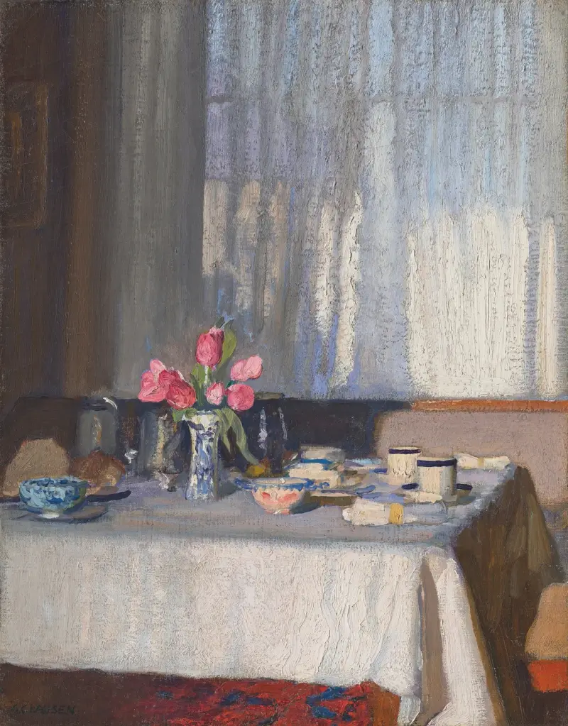 The Breakfast Table av Sir George Clausen