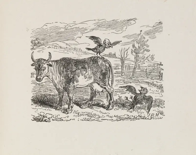 Illustrationer till The Universal Songster, plansch 11 av George Cruikshank