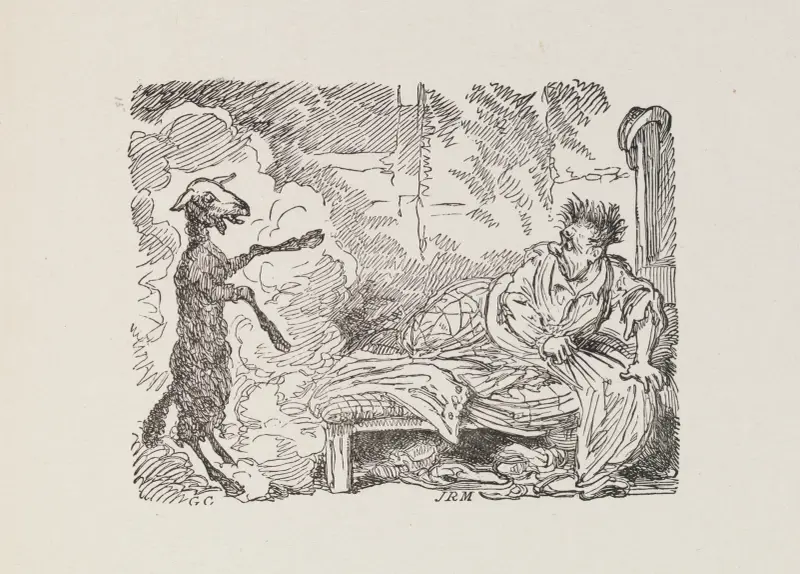 Ilustracje do The Universal Songster, plansza 13, George Cruikshank