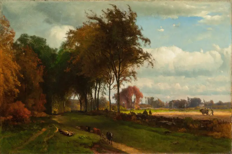 Krajina s dobytkem, George Inness