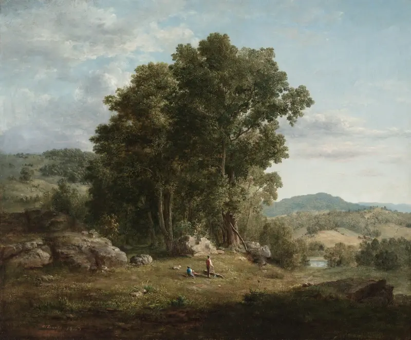 The Wood Chopper av George Inness