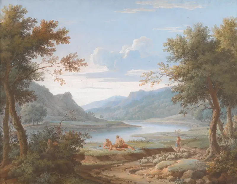 An Arcadian Landscape av George Lambert