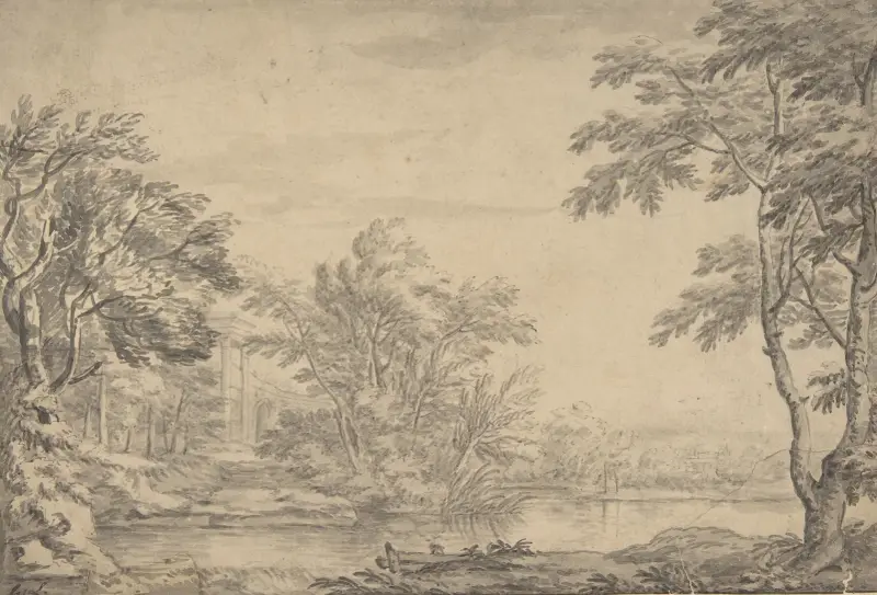 Classical Landscape, 1720 av George Lambert
