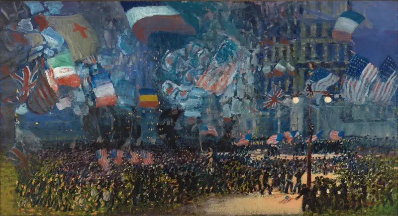 Armistice Night av George Luks