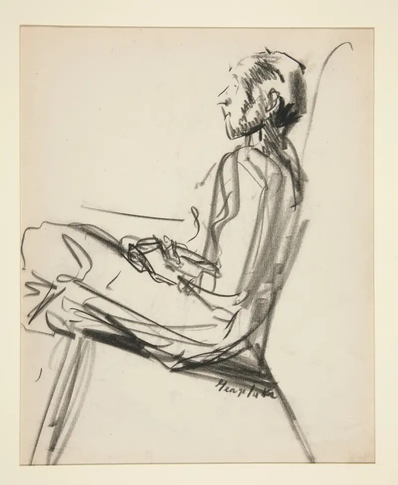 Seated Man av George Luks
