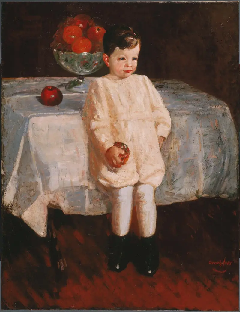 Nadąsany chłopiec, George Luks