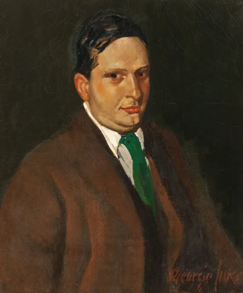 Zelená kravata (Portrét Edwarda H. Smitha), George Luks