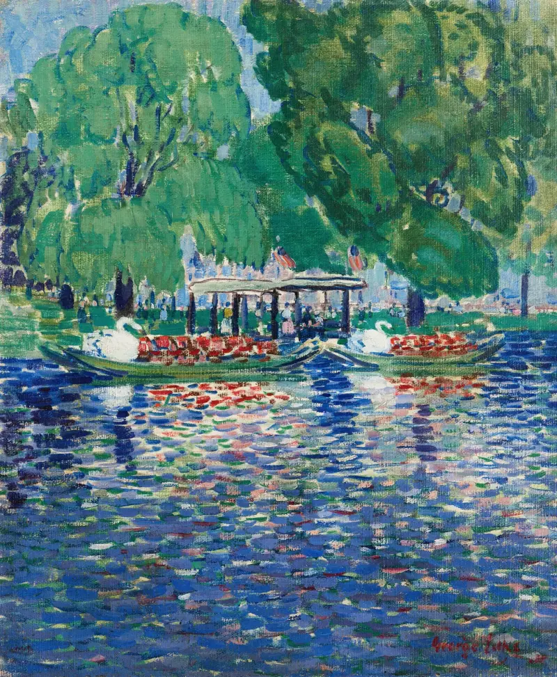 Die Schwanenboote von George Luks