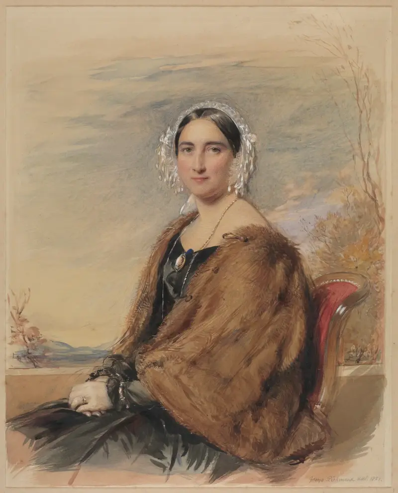 Porträtt av en kvinna, 1851 av George Richmond