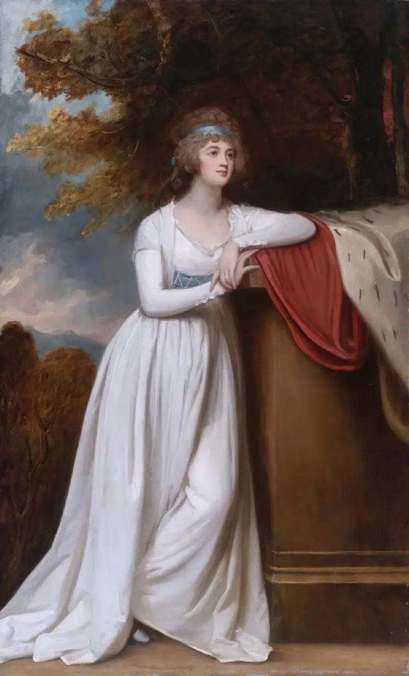 Barbara, markisinna av Donegall av George Romney