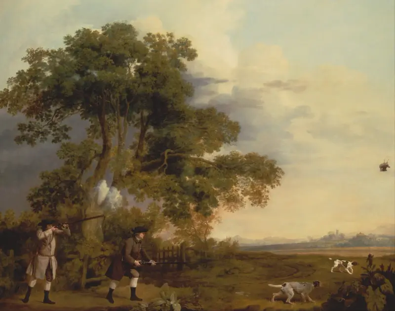 Zwei Herren auf der Jagd von George Stubbs