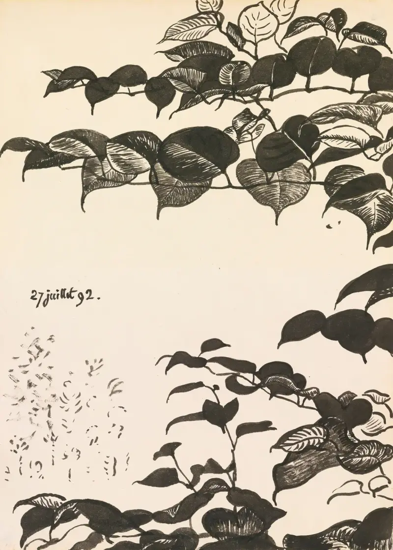 Stilisierte Blattstudie von Georges Lemmen