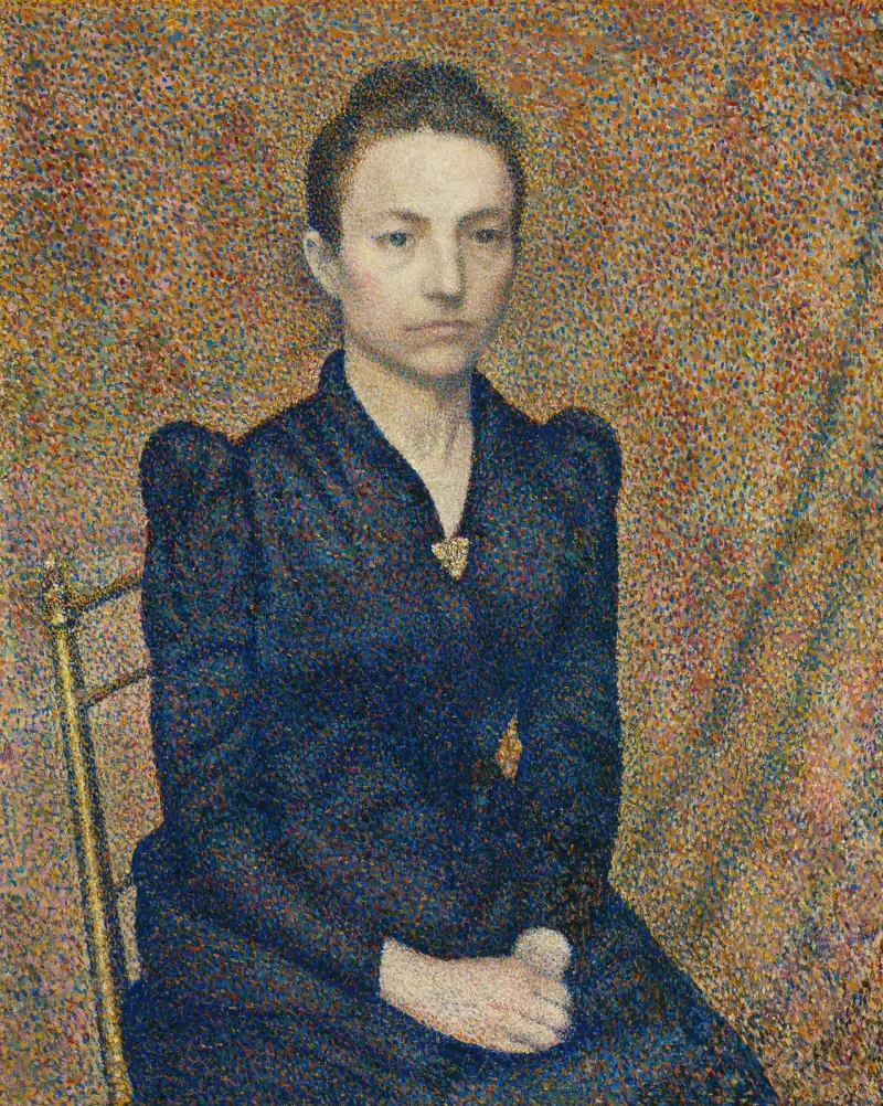 Porträtt av konstnärens syster av Georges Lemmen