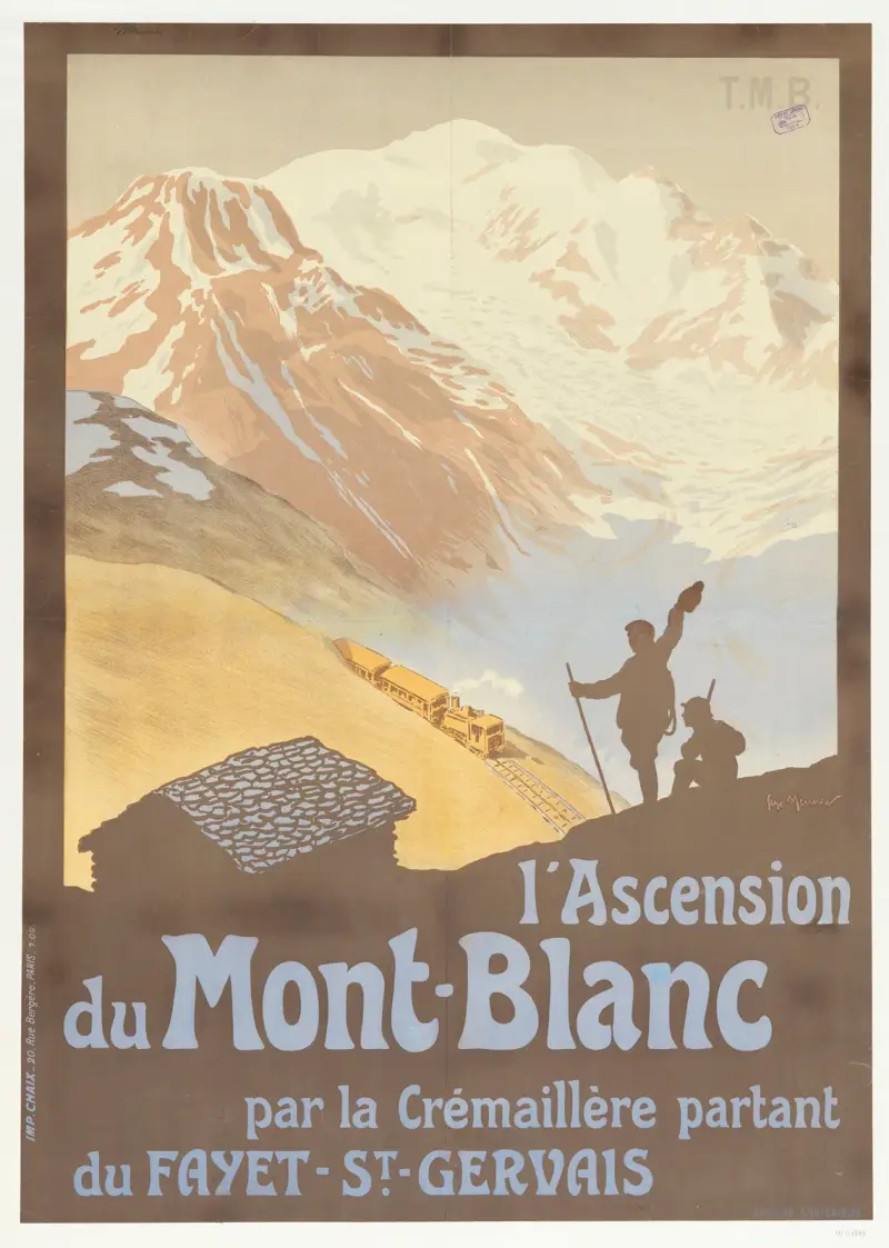 Bestigning av Mont Blanc av Georges Meunier