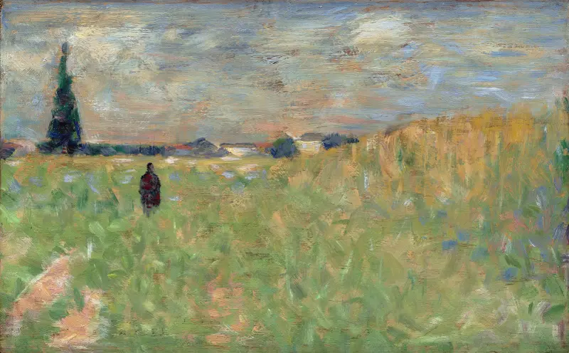 A Summer Landscape av Georges Seurat
