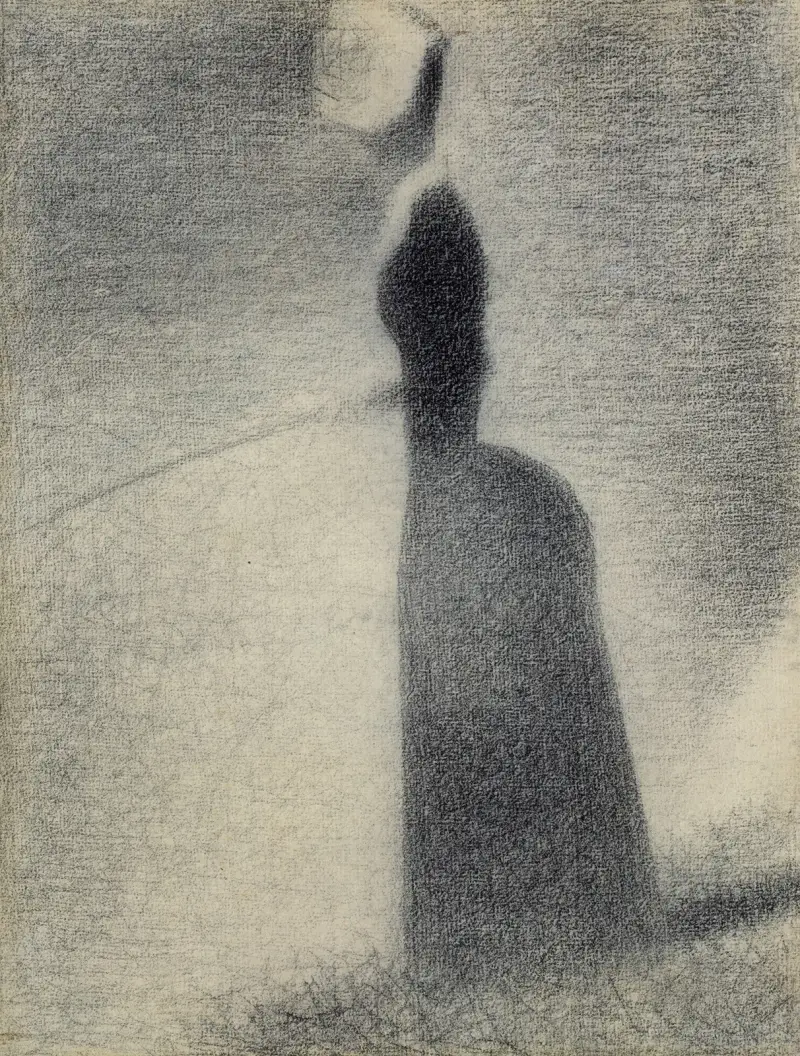 En kvinna som fiskar av Georges Seurat