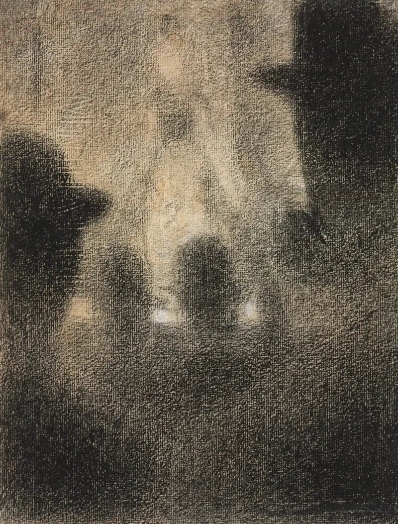 På Concert Parisien av Georges Seurat