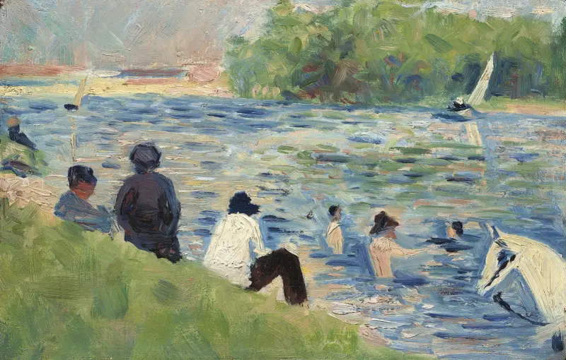 Bathers (Study for Bathers at Asnières ) av Georges Seurat