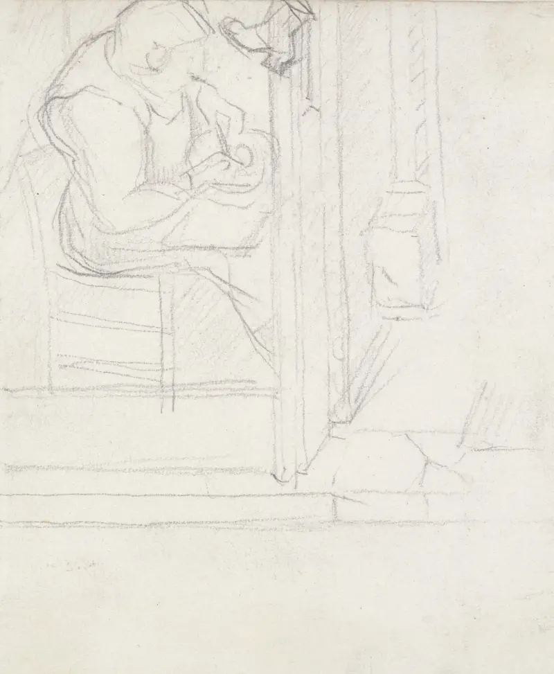 Szewc przy pracy, Georges Seurat