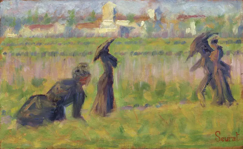Figures in a Landscape von Georges Seurat