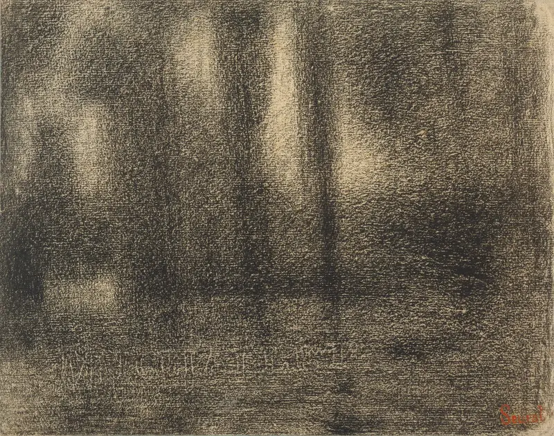 Poplars av Georges Seurat