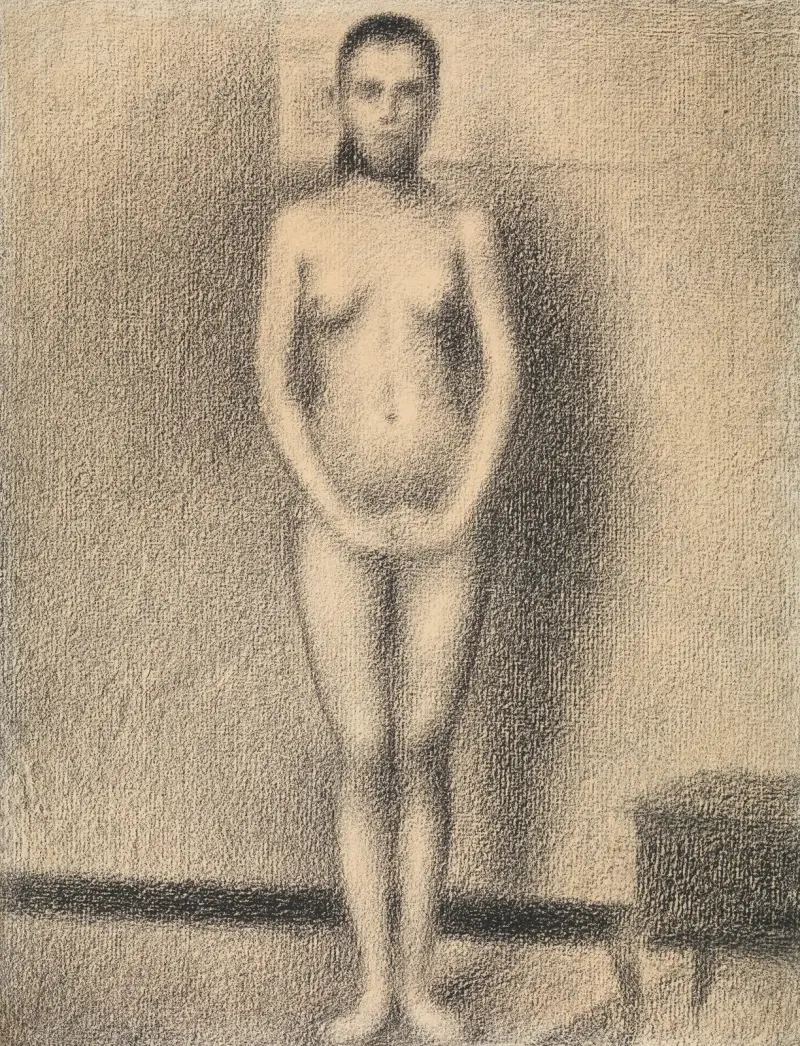 Study for ‘Poseuses’ av Georges Seurat