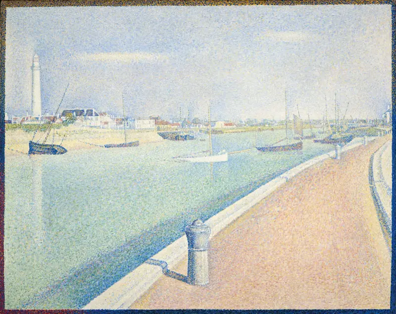 The Channel of Gravelines, Petit Fort Philippe av Georges Seurat