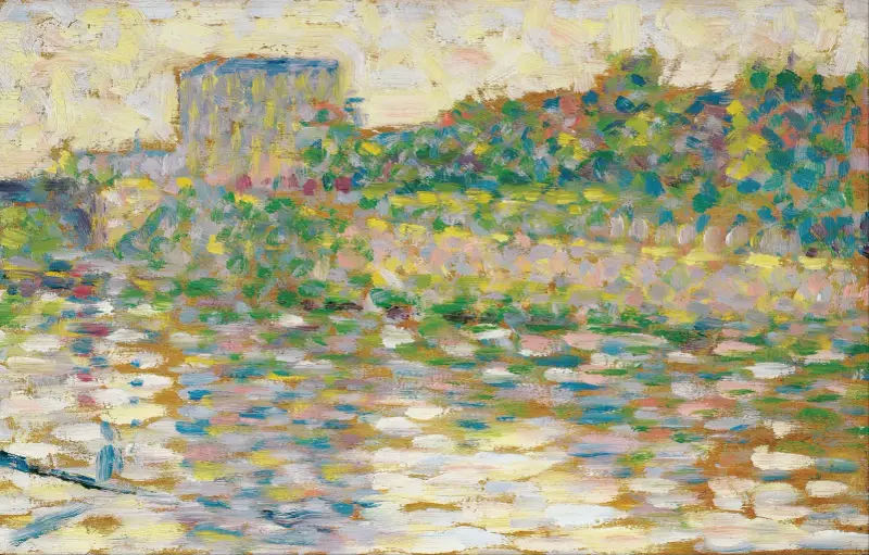 Seinen vid Courbevoie av Georges Seurat