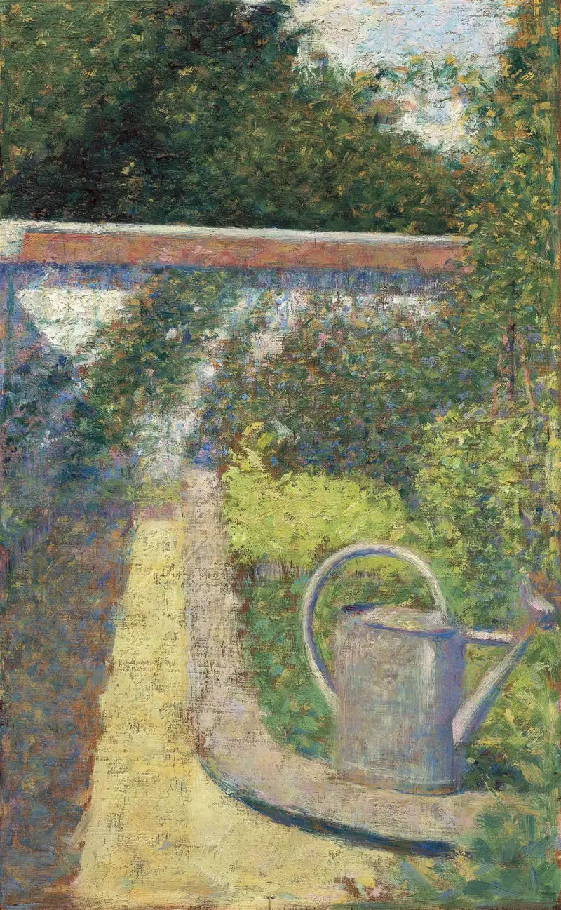 The Watering Can – Garden at Le Raincy av Georges Seurat