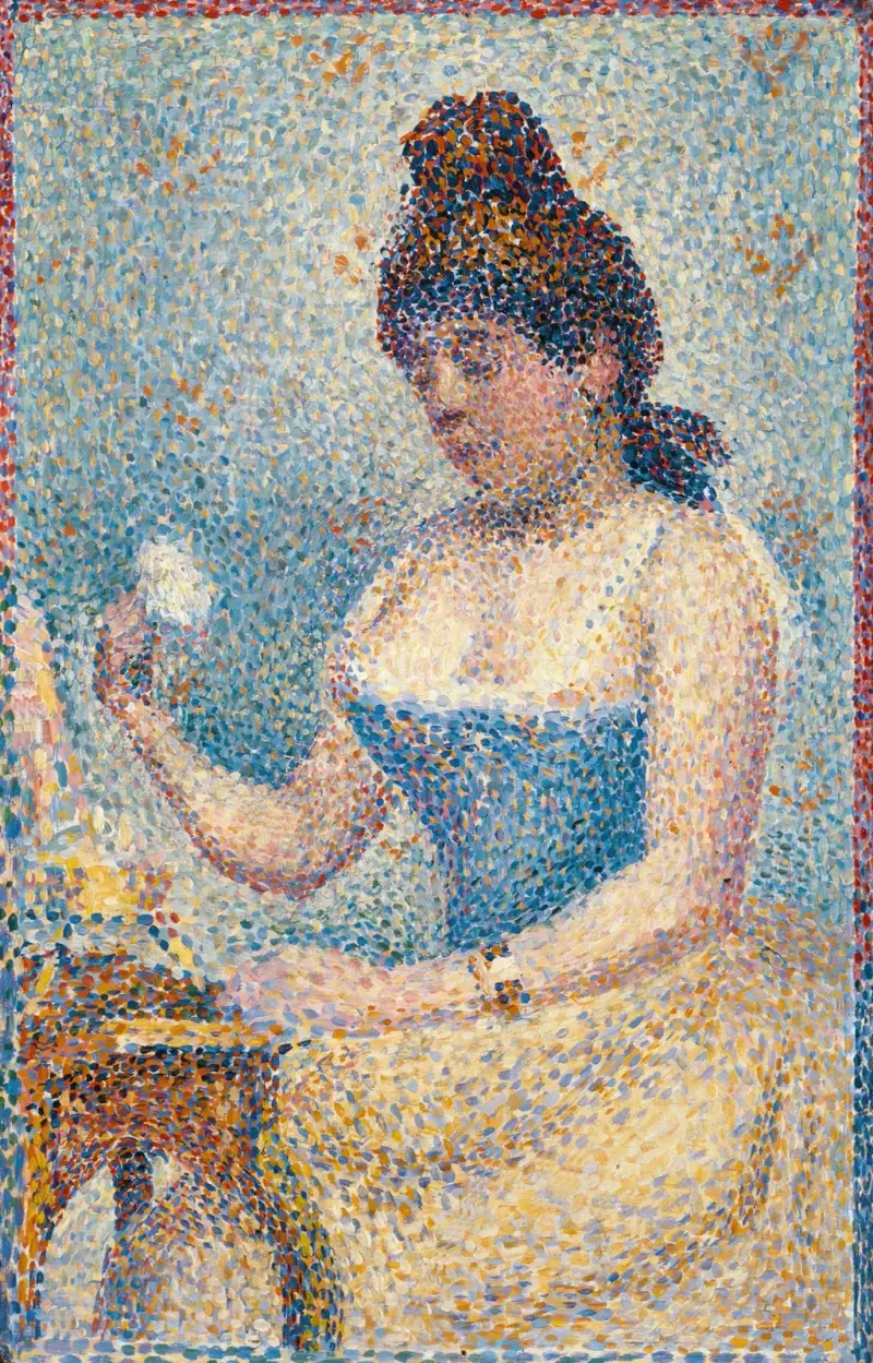 Junge Frau beim Pudern von Georges Seurat