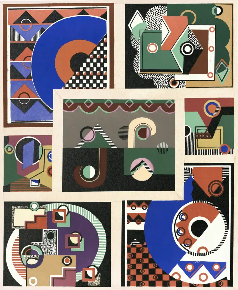 Collection decors et couleurs Pl.02 av Georges Valmier