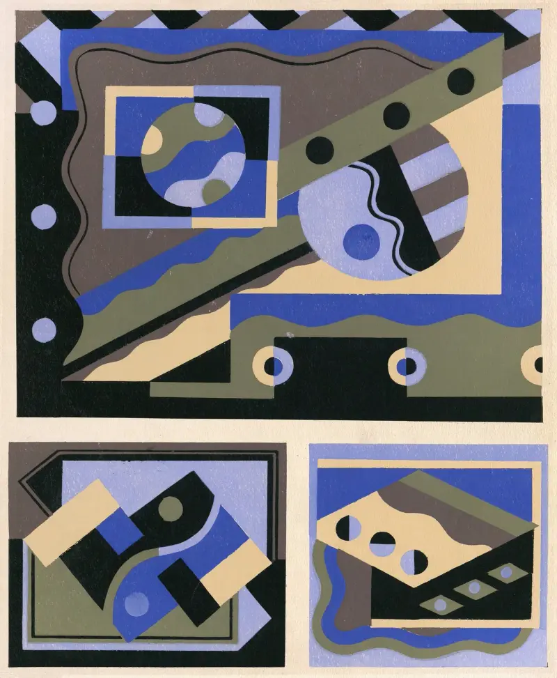 Sammlung Dekorationen und Farben, Taf. 15 von Georges Valmier