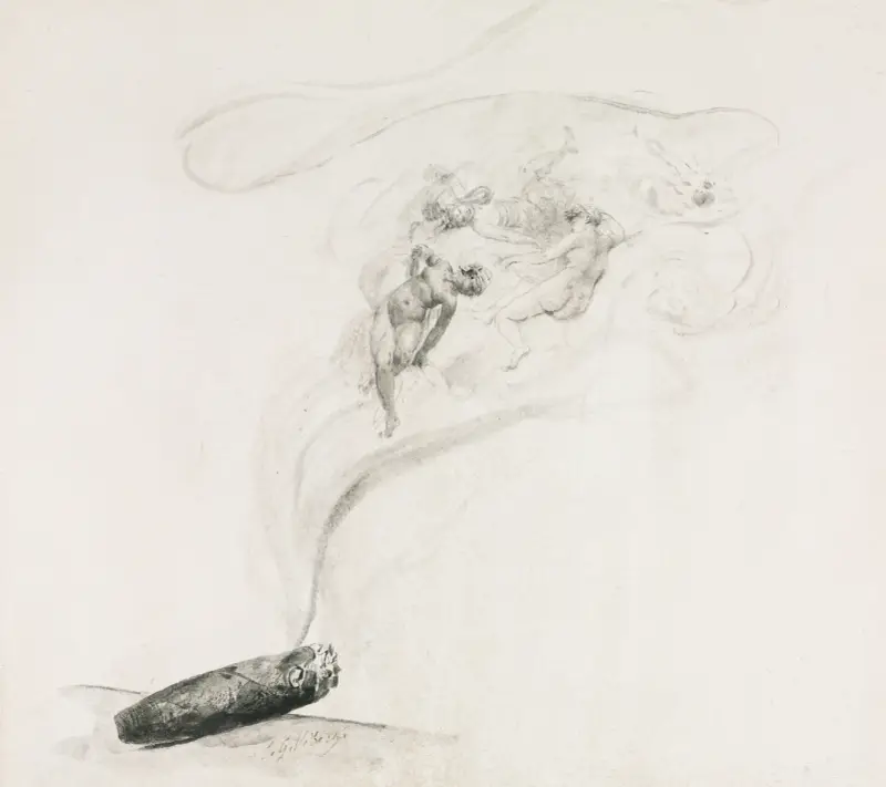 V kouři, Jehan Georges Vibert