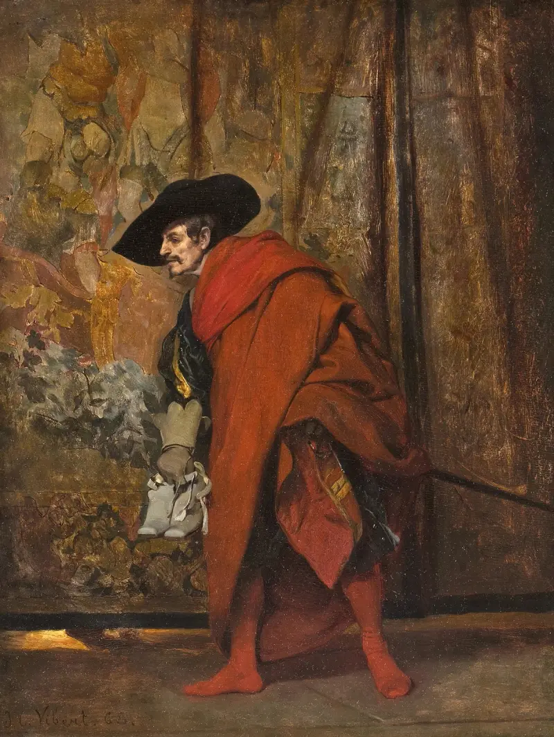 Polonius za závěsem, Jehan Georges Vibert