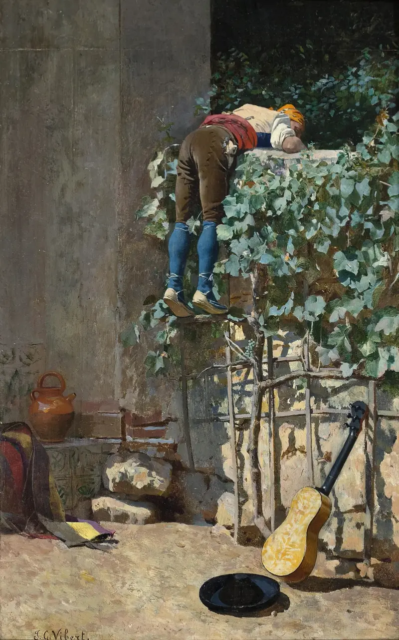 Tajné nakouknutí, Jehan Georges Vibert