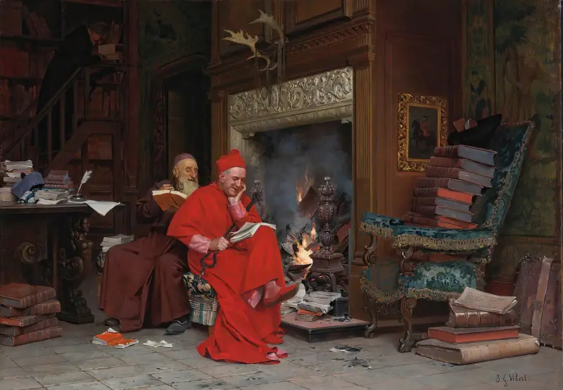 Kommittén för moraliska böcker av Jehan Georges Vibert