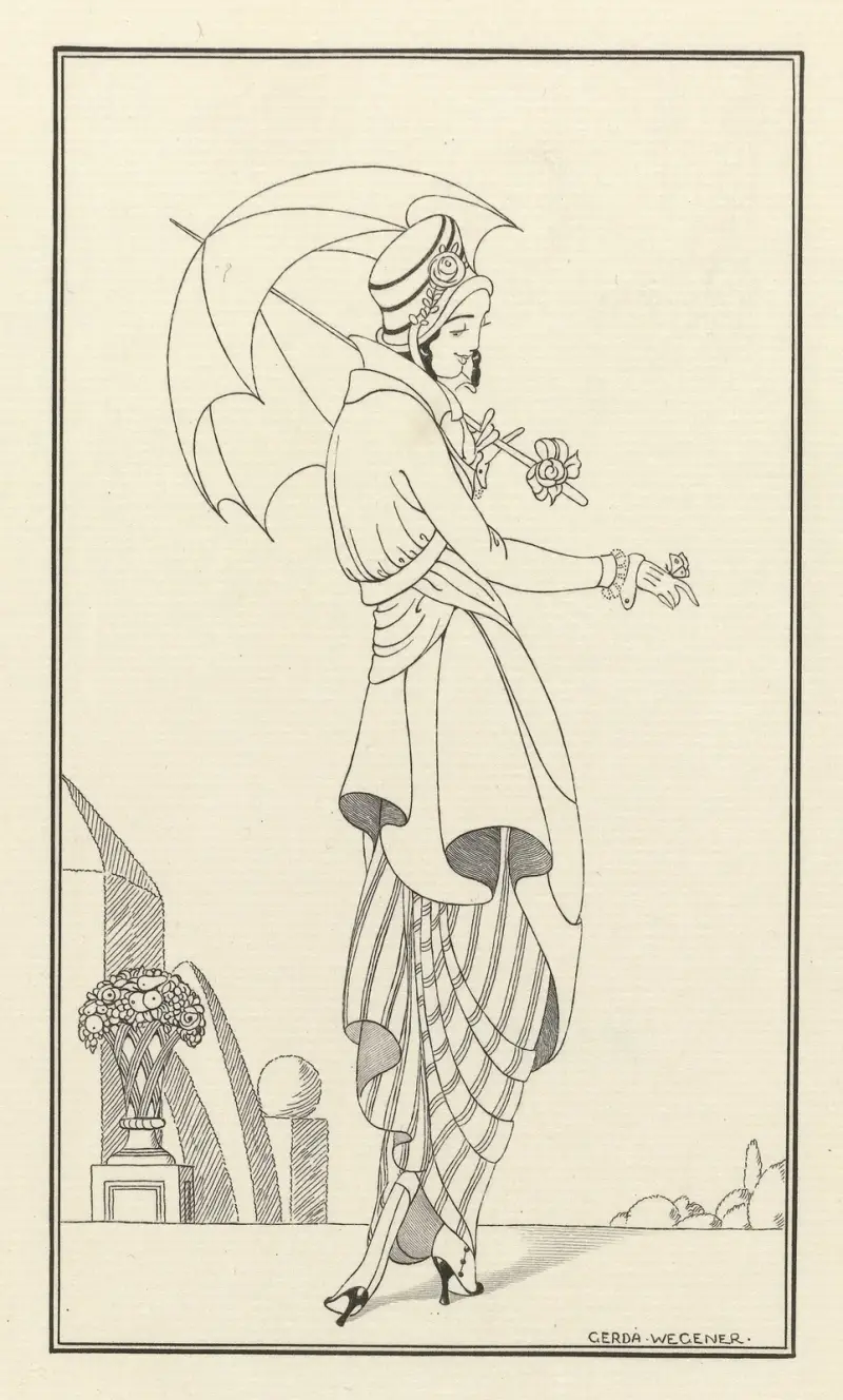 Journal des Dames et des Modes, Costumes Parisiens, 1914, nr 158 av Gerda Wegener