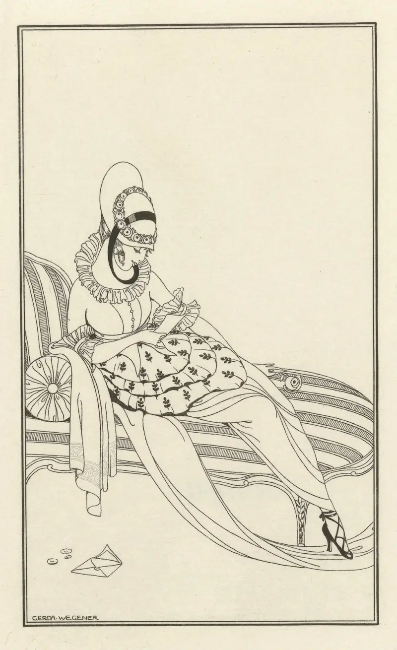 Journal des Dames et des Modes, Costumes Parisiens, 1914, nr 162 av Gerda Wegener