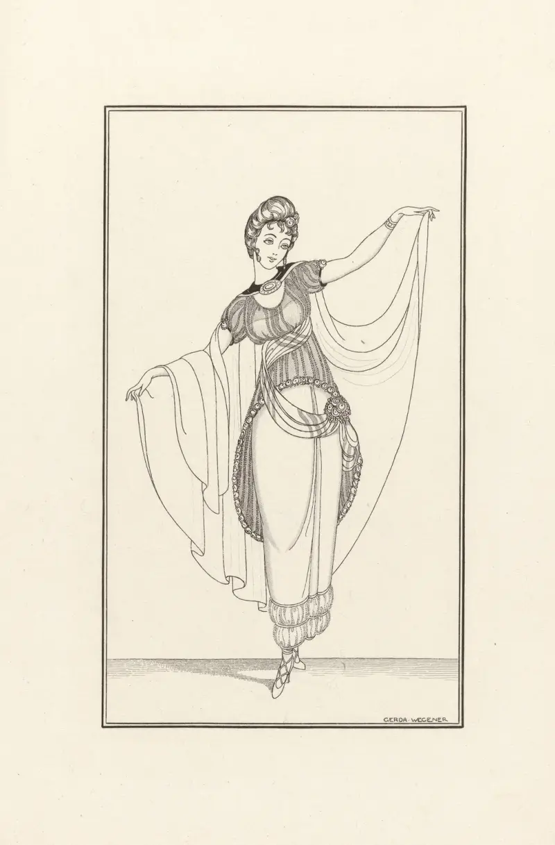 Journal des Dames et des Modes, Costumes Parisiens. Nr. 165 von Gerda Wegener
