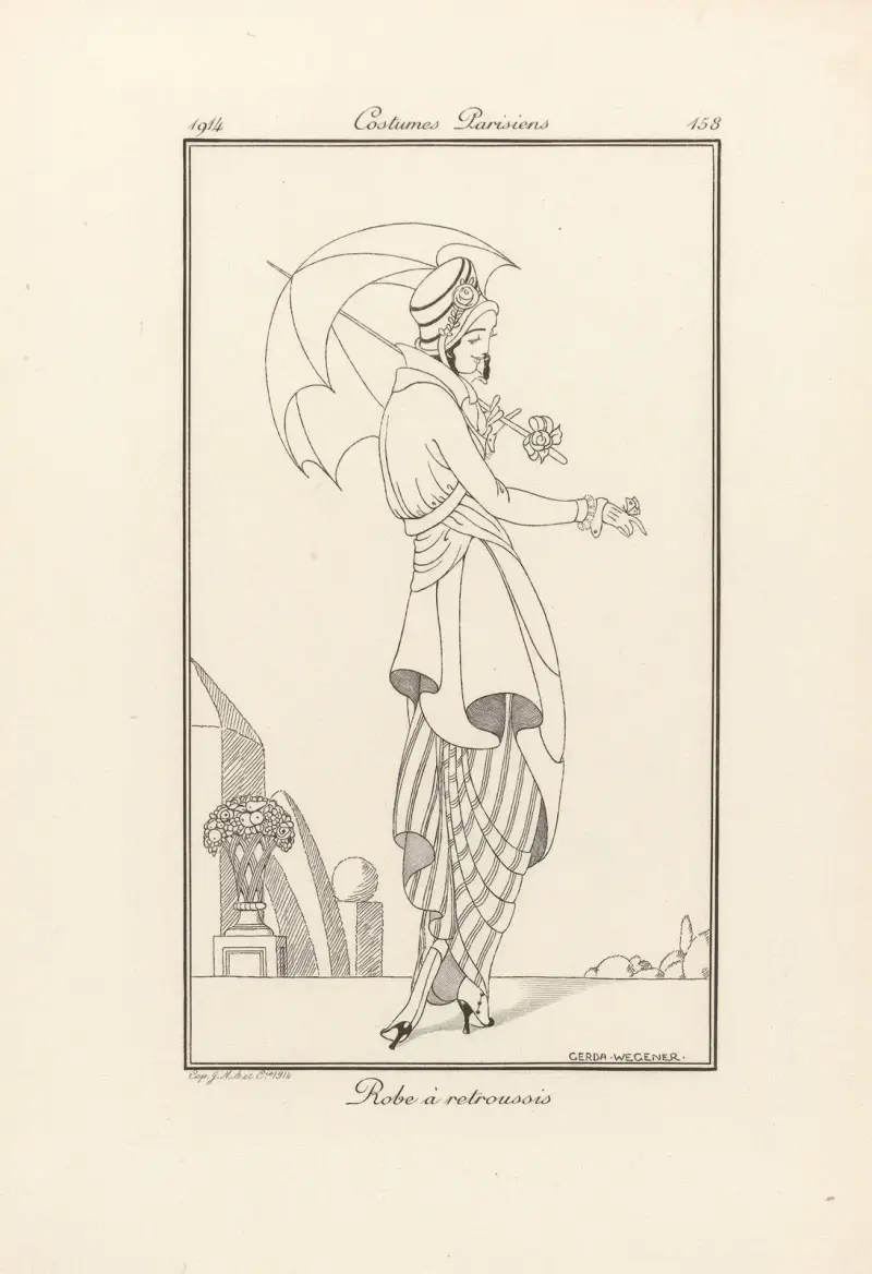 Robe à retroussis von Gerda Wegener