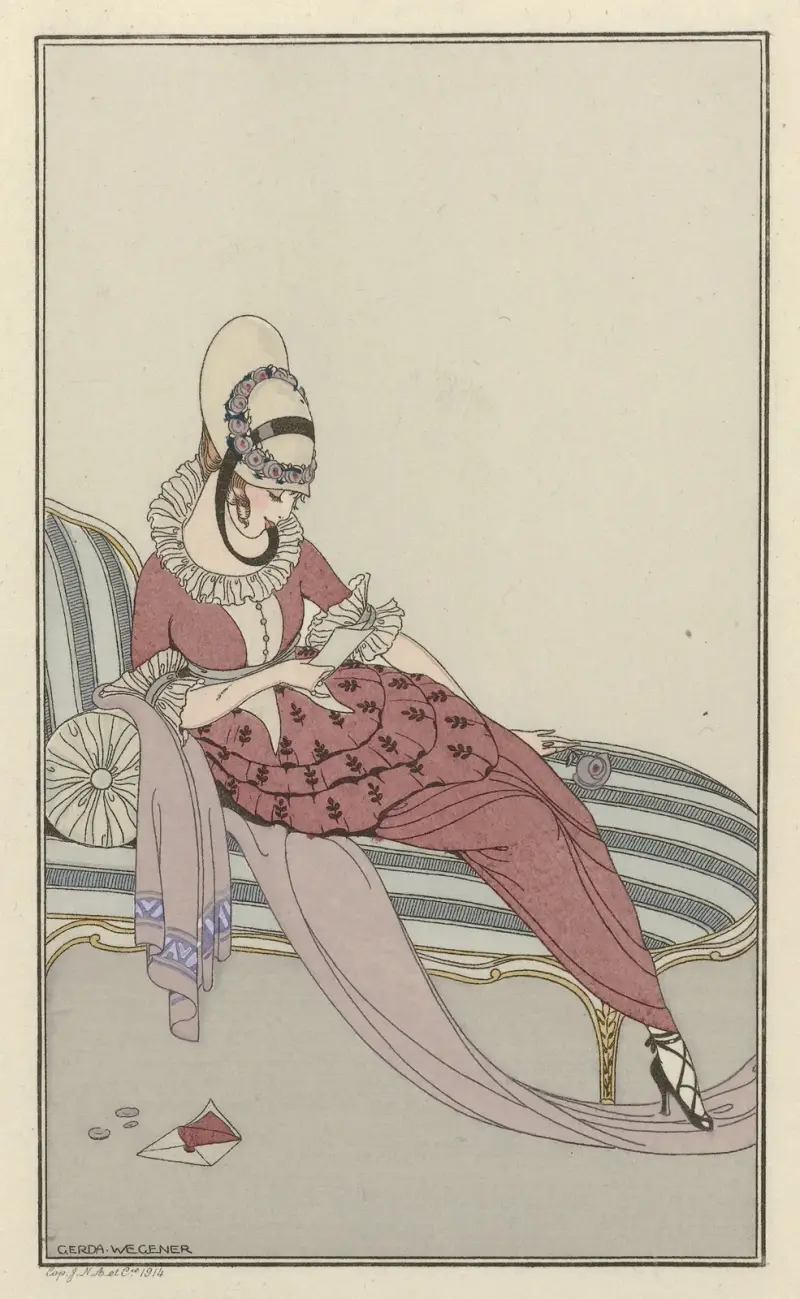 Płaszcz gabardynowy, 1914 – nr 2, Gerda Wegener