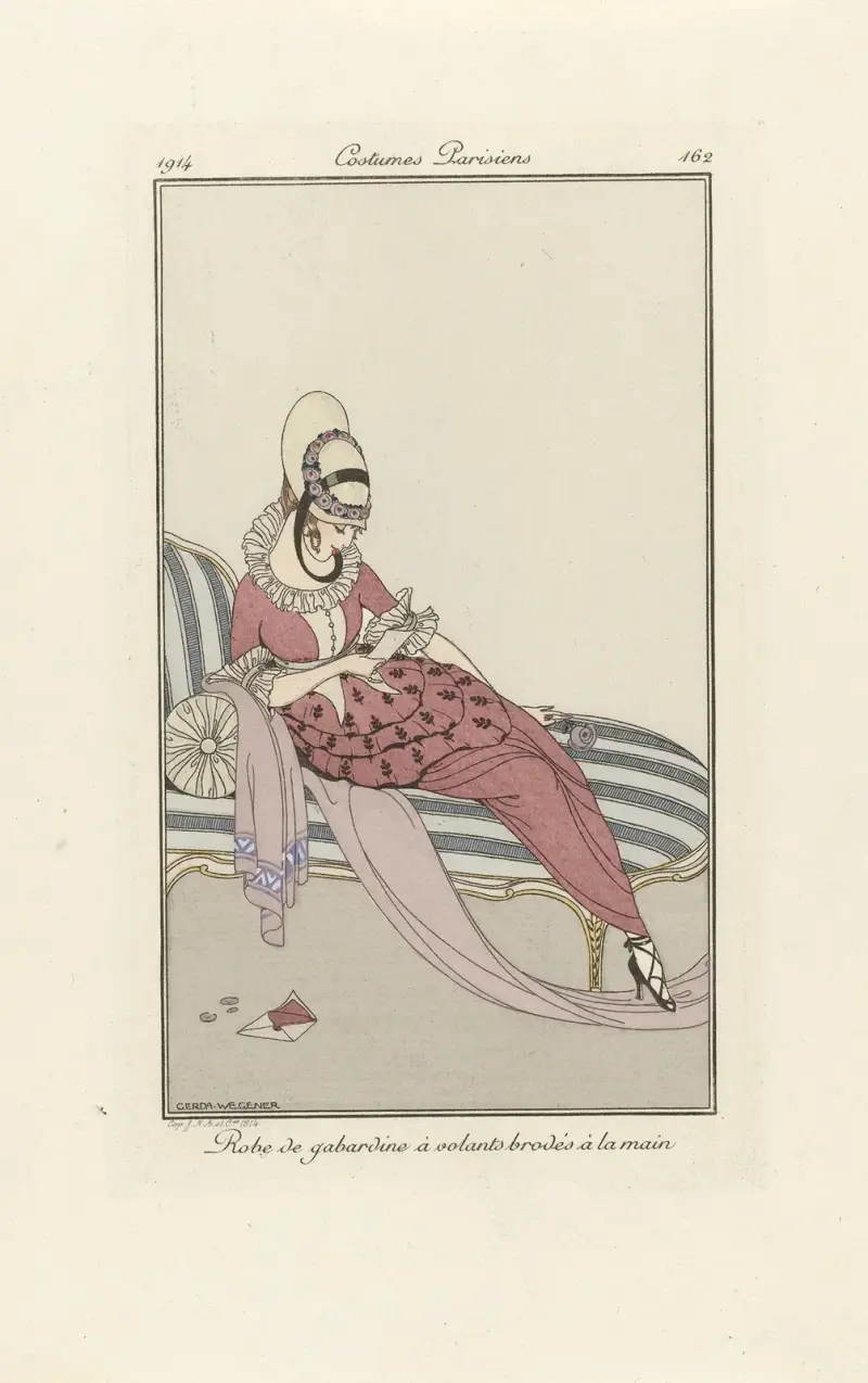 Robe de gabardin, 1914 – nr 1 av Gerda Wegener
