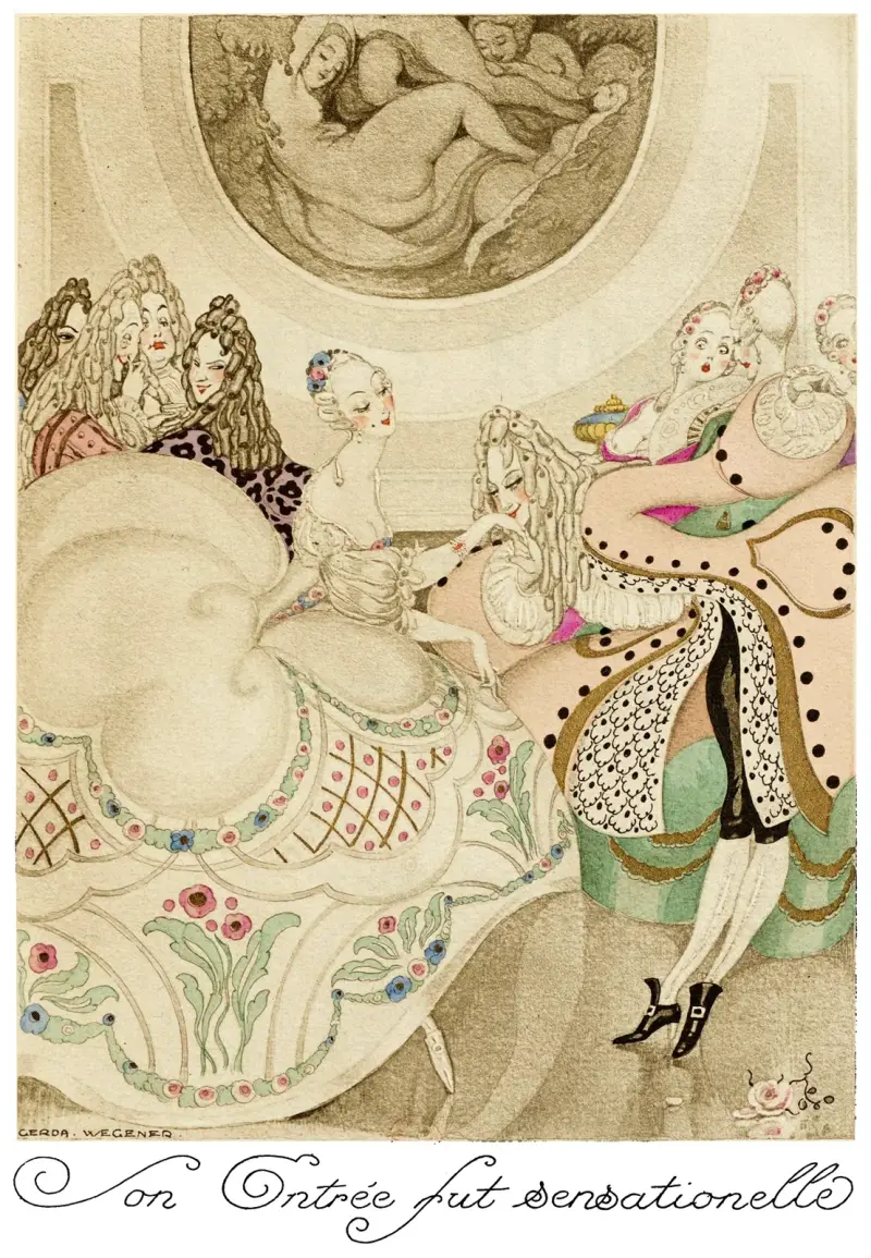 Sur talons rouges pl 01 av Gerda Wegener
