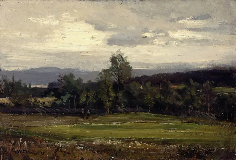 Felder bei Hedmark im Sommer von Gerhard Munthe